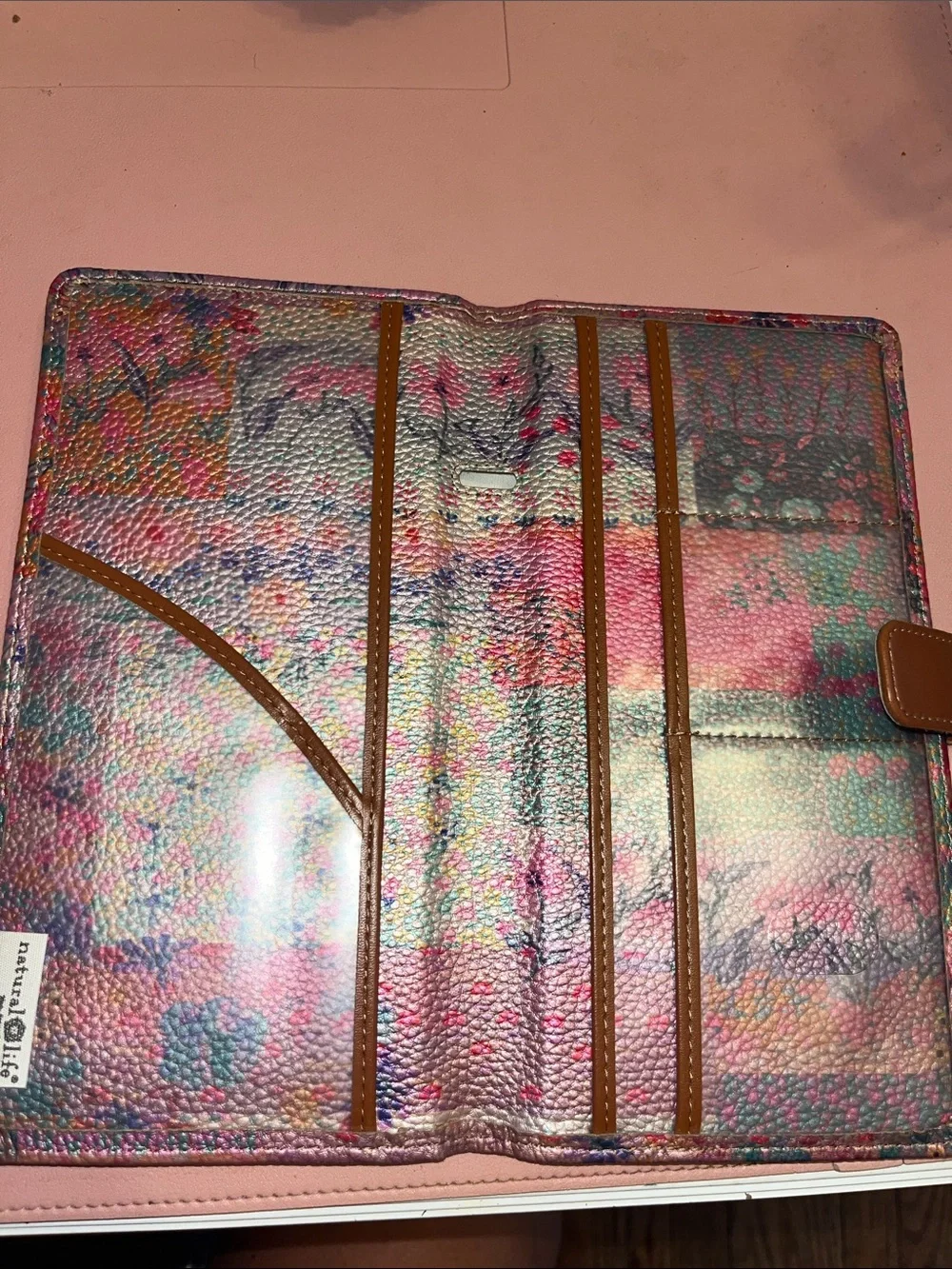 Natural Life Floral Patchwork Passport Case/Travelers Notebook
